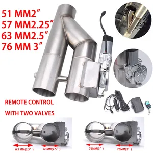 Kit Universal de Válvula de Corte de Escape Eléctrica con Silenciador y Válvula Doble de <span class=keywords><strong>2</strong></span>.25'', <span class=keywords><strong>2</strong></span>.5'' y <span class=keywords><strong>3</strong></span>'' para Tubos de Escape - Product Image 4