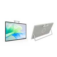 Moniteur LED intelligent blanc de 24,5 pouces, ultra fin, prêt pour le jeu, multifonction, support réglable