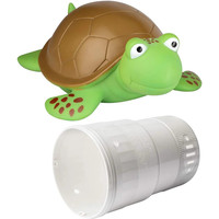Distributeur flottant de chlore chimique pour piscine tortue, accessoires de nettoyage de piscine extensibles adaptés aux tablettes de 3 pouces