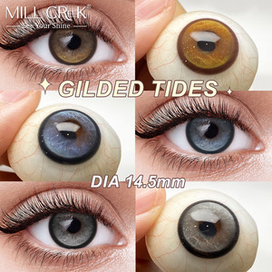 Lentilles de contact colorées Gilded Tides <span class=keywords><strong>en</strong></span> gros, 14,5 mm, <span class=keywords><strong>3</strong></span> couleurs, aspect naturel, lentilles cosmétiques souples pour maquillage, style naturel pour revendeurs - Product Image 1