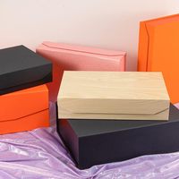 Boîte en carton rigide avec impression de logo personnalisé Boîte magnétique pliable Ensemble de boîte-cadeau de qualité supérieure