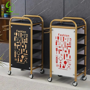 Muebles de salón Jincheng, venta al por mayor y venta al por menor de bajo costo, carrito de varios pisos, diseño de engrosamiento personalizado con secador de pelo - Product Image 2