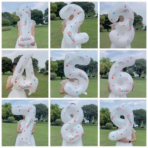 HLC Palloncini in Foil con Numeri da 0 a 9, 32 Pollici, per Compleanni, Matrimoni e San Valentino - Product Image 3