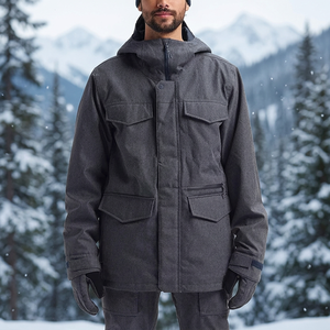 <b>Warm</b> Winter Slim Casual Stand Collar <b>Waterproof</b> Reversible Quilted <b>Jacket</b> for Men Embroidery Plain Dyed Custom Logo Printing - Product Image 3