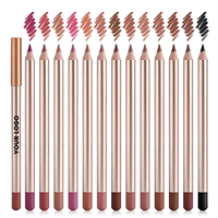 Crayon à lèvres waterproof en gros, crémeux, longue tenue, haute pigmentation, anti-bavures, avec taille-crayon, marque privée, logo personnalisé, OEM