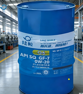 שמן מנוע סינתטי מלא LAND WHALE API SQ GF-7 0W-20 GTL |   חבית פלסטיק 200 ליטר |   חיי מדף של 5 שנים - Product Image 6
