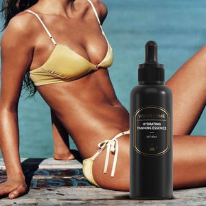 Gouttes bronzantes profondes et foncées pour le visage et le corps, huile biologique, autobronzant sans soleil, sérum bronzant pour le corps - Product Image 1