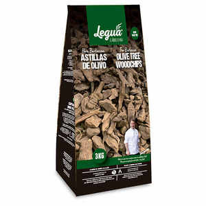 Copeaux de bois d'olivier LEGUA pour fumer et barbecue, copeaux de bois naturels d'Espagne, paquet en vrac - Product Image 1