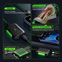PIVA GS2 2-in-1 Gaming-Adapter Audio DC 3,5mm USB-C Kopfhörer-Adapter 96kHz/24bit Verlustfreie Audioqualität PD 60W Schnellladung