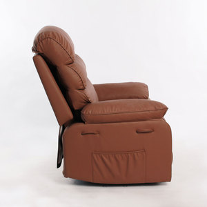 Sillón Reclinable Eléctrico de Cuero, Cómodo, Respaldo Alto, Altura Ajustable, con Calefacción, Masaje <span class=keywords><strong>y</strong></span> Control Remoto, para Sala de Estar - Product Image 3