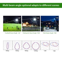 Projecteurs LED extérieurs étanches IP66 CGT Power CCT sélectionnables 300W 200W 150W 100W, lampes de sécurité lumineuses pour extérieur
