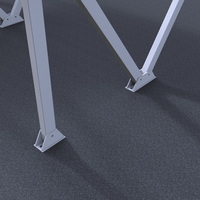 Structure de carport solaire en aluminium à un seul niveau pour garage extérieur