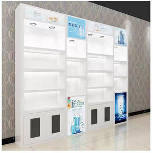 Meuble haut en bois moderne haut de gamme pour salon de beauté, présentoir commercial pour produits de soin, présentoir de cosmétiques, salle de bain, centre commercial, salle à manger - Product Image 3