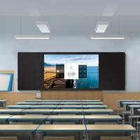 Cintoe 86 Inch Android Whiteboard 20 Points IR Touch Screen Anti-glare I3 I5 I7 OPS Optional Interactive Blackboard for School