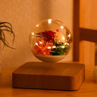 Rose stabilisée à lévitation magnétique, lampe de table flottante, cadeau personnalisé pour femme romantique, cadeau pour petite amie