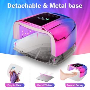 Gradient Color <b>Wireless</b> Cordless Rechargeable 48w LED UV Nail Gel Dryer <b>Lamp</b> Dual Wavelength 24PCS LED Bulbs Fast Curing Home - Product Image 4