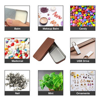 Boîte personnalisée en fer blanc laqué, rectangulaire, avec impression sérigraphiée, pour thé, aliments, bonbons, avec tiroir coulissant