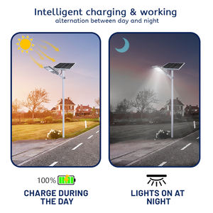 고염 스프레이 저항 10W 15W 20W 25W 40W Spit IP65 태양열 가로등 야외 방수 공원 부지 조명 - Product Image 3