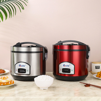 Cuisinière à riz électrique en acier inoxydable 2L/3L/4L/5L/6L avec tasse à mesurer - Contrôle numérique du minuterie, cuisson rapide pour hôtels, maisons, restaurants