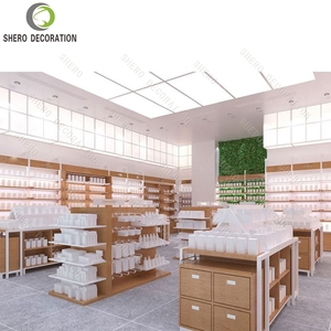 Expositor Cosmecéutico Moderno para Stand con Iluminación LED para Construcción de Metal y Madera Preensamblado para Productos de Cuidado de la Piel de Alta Gama - Product Image 3