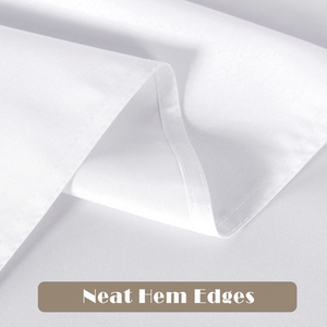 Nappe Rectangle 6 pieds Lavable Polyester Blanc Fête Banquet Nappes De Mariage pour Événements - Product Image 2