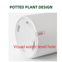 Pot de fleurs décoratif de style moderne et luxueux pour jardin, de haute qualité, léger, avec trou de drainage, en matériau PP durable, 10-24L