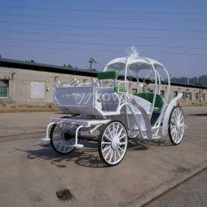 Carrozza Elettrica Reale a Forma di Zucca di Cenerentola per Matrimoni, Tour Turistici e Girovaglie - Product Image 6