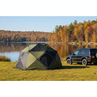 Tenda Dome Portabel untuk Memancing di Es Musim Dingin, Ruang Luas, Menjaga Kehangatan, Tempat Berlindung untuk Memancing dan Berkemah, OEM&ODM