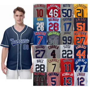 เครื่องแบบเบสบอลซอฟต์บอลปักลายทางสีชมพูเหลืองดำแถบสีแดงระบายอากาศได้ดีฤดูร้อน - Product Image 1