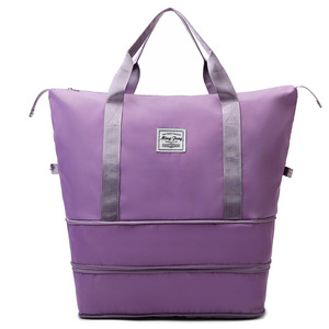 <span class=keywords><strong>Bolsa</strong></span> de Viaje de Doble Capa Expandible, Gran Capacidad, Impermeable, de Poliéster Ultraligero, Transpirable, con Compartimento Seco/Húmedo, Portátil - Product Image 5