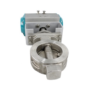 Vanne papillon pneumatique à double excentricité à double action pour les fluides gazeux pour les conduites de vapeur de tailles DN15 DN20 DN25 DN32 DN50 <span class=keywords><strong>DN65</strong></span> - Product Image 2