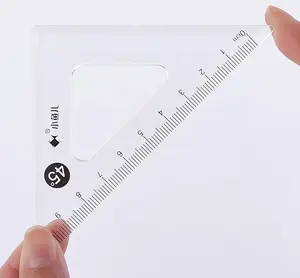 18cm Ruler Set Straight Scale Transparent Clear Ruler High Quality Drawing Ruler School Stationary