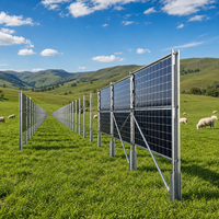 Support de panneau solaire vertical pour poteau de clôture, kit de montage de clôture solaire bifacial, système d'énergie solaire agrivoltaïque pour ferme agricole