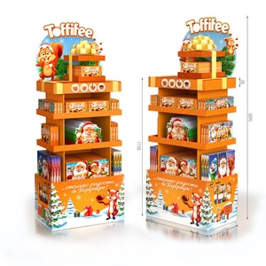 Custom Foldable Eco-Friendly Recycled Cardboard Data Line <b>Hook</b> <b>Display</b> Stand for Electronic Products Floor <b>Display</b> Rack - Product Image 4