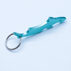 Abrebotellas personalizable de metal con forma de tiburón para llavero de 2,5mm para eventos promocionales y regalos - Product Image 6