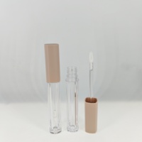 Nouvel Arrivage Tubes de brillant à lèvres carrés noirs en ABS, 10,5 ml, Contenant vide pour rouge à lèvres liquide avec bouchon à vis, Outils de maquillage cosmétique