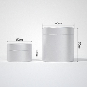 Luxury Aluminum Tin Canisters for Gummies & Supplements High-End Empty Metal Packaging Jars - Product Image 2