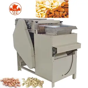 Automatic Wet Nuts Green Pea Soya Broad Mung Beans Peanut Almond Skin Peeling Machine