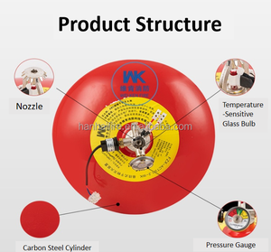 Équipement de lutte contre l'incendie, boule extinctrice <span class=keywords><strong>FM200</strong></span> suspendue, matériau en acier, personnalisable, <span class=keywords><strong>extincteur</strong></span> de haute qualité - Product Image 4