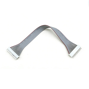 Op maat gemaakte platte lintkabelassemblage 10-pins 1,27 mm pitch 150 mm UL1007 28AWG op maat gemaakte draadboom voor PCB & industriële besturing - Product Image 1