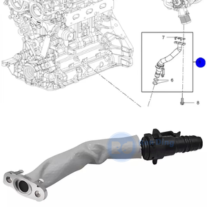 Tuyau de retour de liquide de refroidissement du turbocompresseur pour Buick Encore <span class=keywords><strong>Chevrolet</strong></span> Cruze Sonic <span class=keywords><strong>Trax</strong></span> Tracker 1.4L Opel Vauxhall 55569839 55587854 - Product Image 4