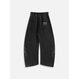 <b>Custom</b> Logo Streetwear Baggy Sweatpants Wide Leg <b>Balloon</b> Elastic Waist Cinch Hem Gothic Tribal Print Winter OEM - Product Image 4