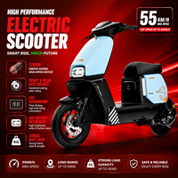 Moto électrique tout-terrain pour usage domestique, 1200W sans balais, 55 km/h, 200 kg, pneus de 14 pouces, couleur personnalisable, multi-tension