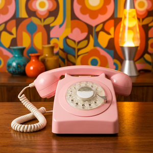 Téléphone fixe rétro à cadran rotatif en ABS de style antique avec sonnerie mécanique – Téléphone filaire traditionnel – Vente en gros - Product Image 4