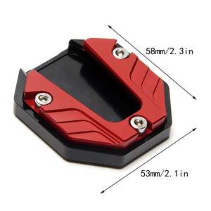 Soporte para motocicleta, almohadilla <span class=keywords><strong>de</strong></span> extensión lateral para pie, placa <span class=keywords><strong>de</strong></span> soporte para ensanchamiento <span class=keywords><strong>de</strong></span> pie - Product Image 2