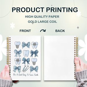 Cuaderno de <span class=keywords><strong>Dentista</strong></span> <span class=keywords><strong>con</strong></span> Logotipo Personalizado, Impresión en Serigrafía, Color Personalizado, Regalos Promocionales para Mujeres, Regalos para Higienistas Dentales - Product Image 5