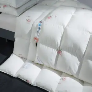 Заводская дешевая цена лоскутное одеяло 100% хлопок зимнее одеяло утиный пух гостиничное одеяло