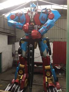 Statue de <span class=keywords><strong>robot</strong></span> en métal réaliste de grande taille pour l'extérieur, en acier inoxydable, sculptures de robots en métal, aménagement paysager, statue de <span class=keywords><strong>robot</strong></span> pour parc d'attractions - Product Image 4