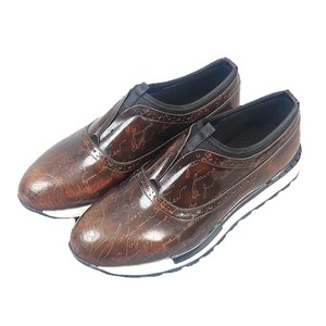 Chaussures bateau pour homme en cuir véritable à bout pointu, style britannique, semelle extérieure en caoutchouc confortable, toutes saisons - Product Image 5