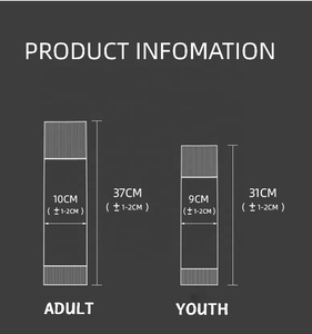 Özel yapılmış Logo spor bacak koruyucu buzağı sıkıştırma manşonu gençlik erkekler futbol bacak kollu ayaksız çorap futbol - Product Image 3